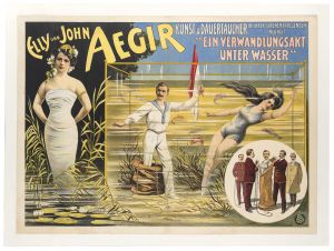 Elly Und John Aegir, Under Water Escape Artist/Transformation Act Poster