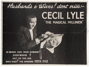 Cecil Lyle "The Magical Milliner" Poster
