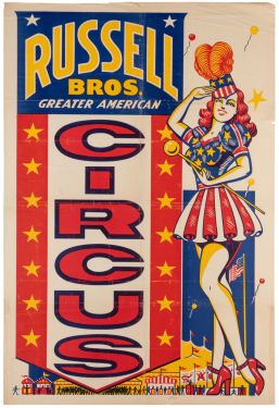 Russell Bros. Greater American Circus Poster