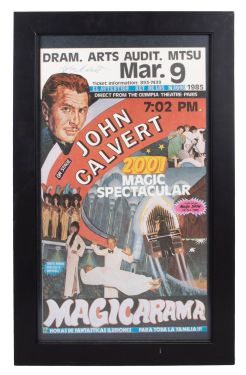 John Calvert Magicarama Signed Poster, Framed