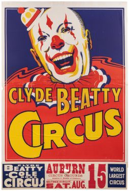 Clyde Beatty Circus Clown Poster