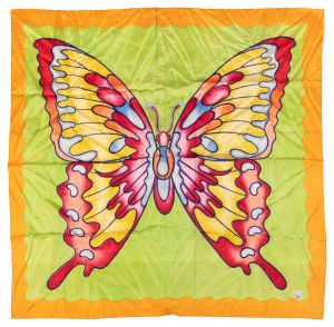 Flame Butterfly Silk