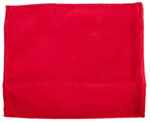 Red Velour Egg Bag