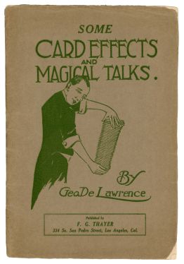 Some Card Effects and Magical Talks (Signed)