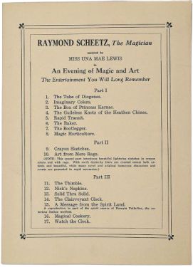 Raymond Scheetz Program