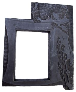 Magicians' Flyer Original Steel Printing Block