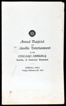 Chicago Assembly of American Magicians Program