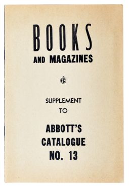Books and Magazines, Supplement to Abbot's Catalogue No. 13