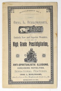 Chas L. Burlingame's Catalog