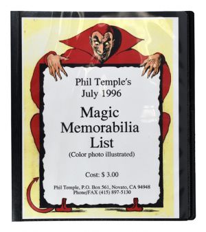 Phil Temple's Magic Memorabilia List