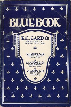K. C. Card Co. Blue Book