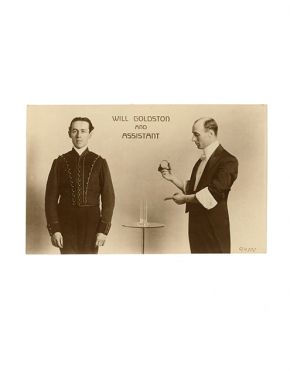 Will Goldston and Assistant Postcard