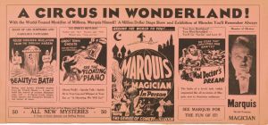 A Circus in Wonderland, Marquis the Magician Broadside