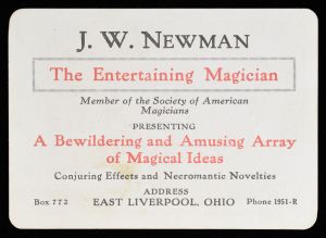 J.N. Newman Throw-Out Card