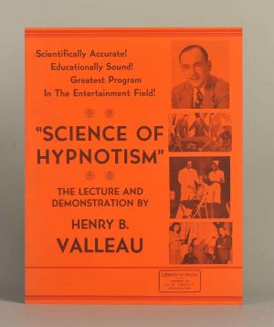 Henry Valleau "Science of Hypnotism" Window Card