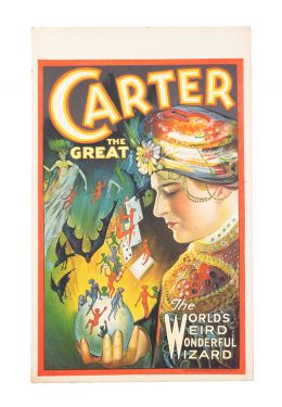 Carter the Great, The World's Weird Wonderful Wizard Window Card
